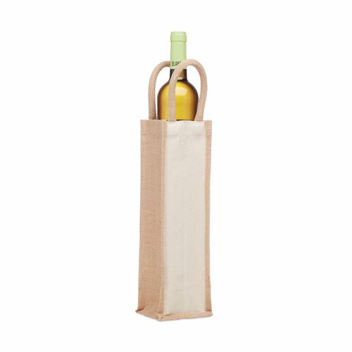 CAMPO DI VINO Flaschen-Geschenktasche Jute