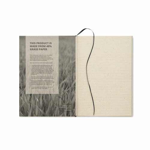 GRASS NOTES DIN A5 Notizbuch Graspapier