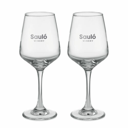 CHEERS Set mit 2 Weingläsern