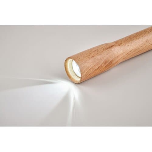 TELES COB Taschenlampe aus Holz
