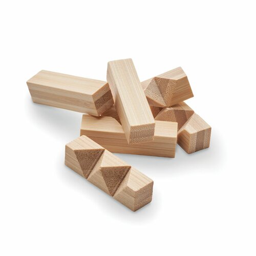 CUBENATS Holzpuzzle/Gehirnjogging Bambus
