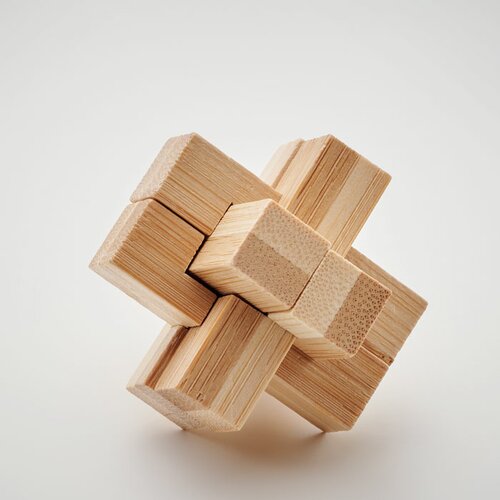 SQUARENATS Holzpuzzle/Gehirnjogging Bambus