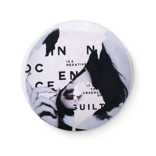 PIN OPENER Magnet-Badge mit Kapselheber