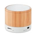 ROUND BAMBOO Runder wireless Lautsprecher