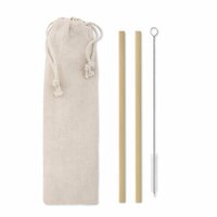 NATURAL STRAW Bambus TrinkhalmeSet