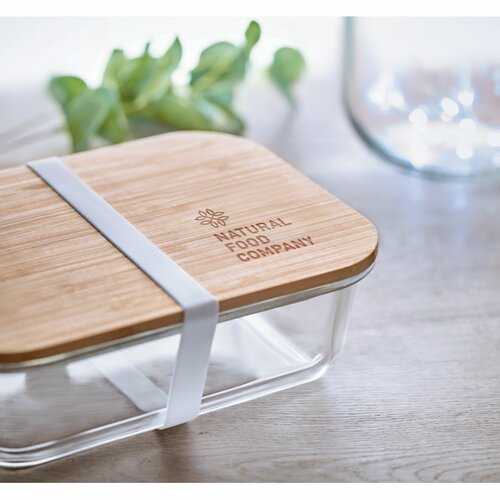TUNDRA LUNCHBOX Lunchbox Glas mit Bambus