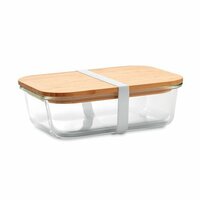 TUNDRA LUNCHBOX Lunchbox Glas mit Bambus