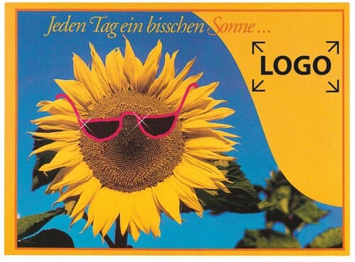 Samen-Briefkarte Sonne 115 x 156 mm