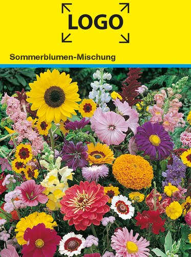 Samentütchen bunte Blumenmischung 82 x 114 mm