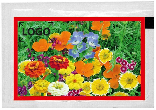 Samentütchen bunte Blumenmischung 80 x 55 mm