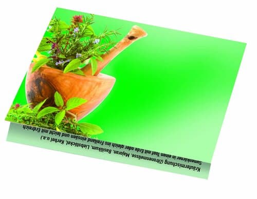 Klappkärtchen Kräuter