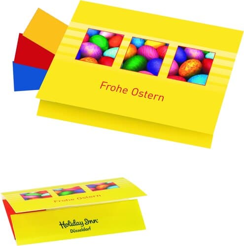 Klappkärtchen Eierfarben
