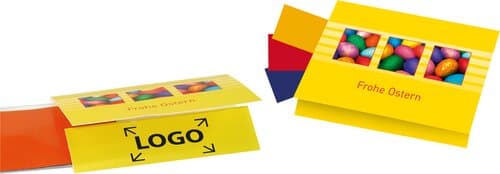 Klappkärtchen Eierfarben