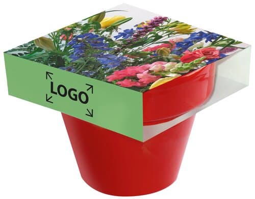 Tontopf Colour Bunte Blumenwelt