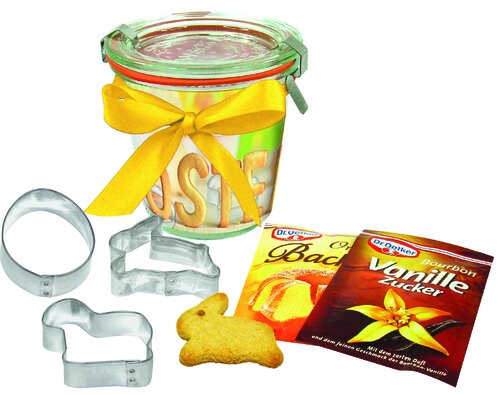 Oster-Backförmchen im Weck-Glas