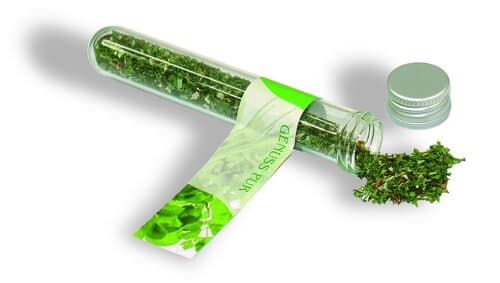 Reagenzglas Salatkräuter