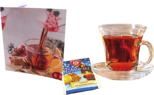 Klappkärtchen Weihnachtstee
