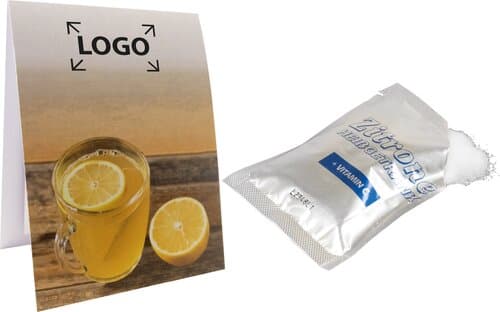 Klappkärtchen Heiße Zitrone