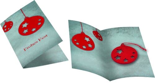 Weihnachtskarte Weihnachtskugel