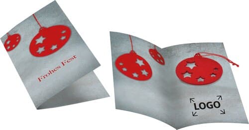 Weihnachtskarte Weihnachtskugel