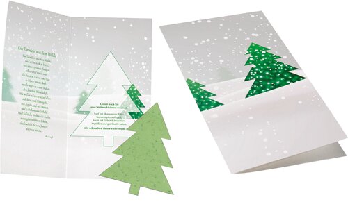 Weihnachtskarte Christbaum