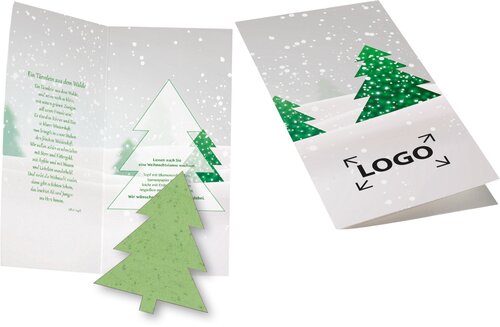 Weihnachtskarte Christbaum