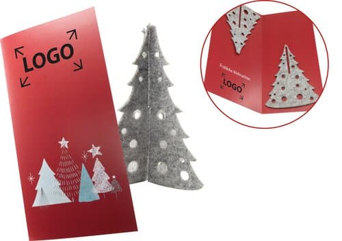 Weihnachtskarte Winterwald