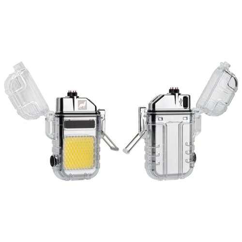 wolf outdoor® CALBUCO wiederaufladbares, spritzwassergeschütztes Outdoor-Feuerzeug