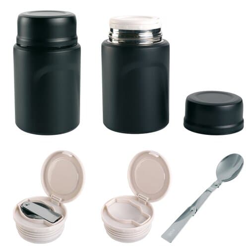 wolf outdoor® CIBUS Thermobecher mit Löffel für Lebensmittel, 0,55 l