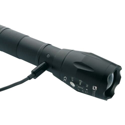 wolf outdoor® DELGADA wiederaufladbare CREE T6 Taschenlampe