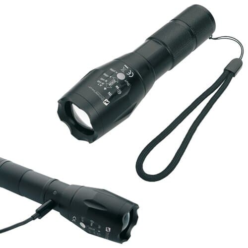 wolf outdoor® DELGADA wiederaufladbare CREE T6 Taschenlampe