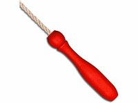 Springseil 250 cm aus Jute Griff Buche gewachst FSCzertifiziert