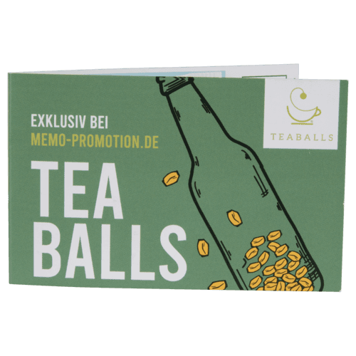 Teaballs Klappkarte incl. 4C Druck
