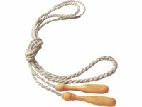 Springseil 250 cm aus Jute Griff Buche gewachst FSCzertifiziert