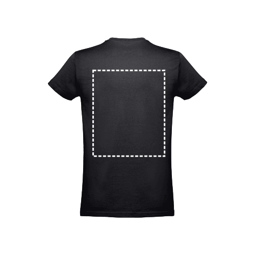 THC ANKARA 3XL. Herren T-shirt – Druckbeispiel Digitaler Transfer, 3 x 4 cm - Rücken