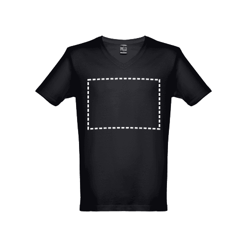 THC ATHENS. Herren T-shirt – Druckbeispiel Textildruck, 1-farbig, 20 x 20 cm - Brust