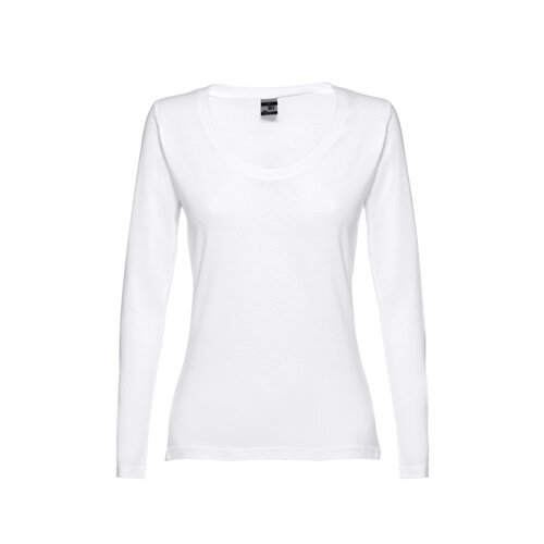 THC BUCHAREST WOMEN WH. Langärmeliges tailliertes T-Shirt für Frauen