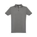 THC ROME. Zweifarbiges Baumwoll-Poloshirt für Herren