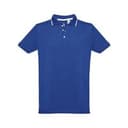 THC ROME. Zweifarbiges Baumwoll-Poloshirt für Herren
