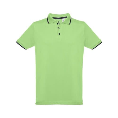 THC ROME. Zweifarbiges Baumwoll-Poloshirt für Herren
