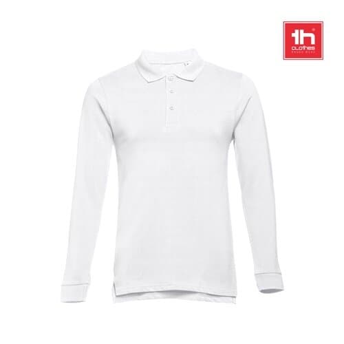 THC BERN WH. Langarm-Poloshirt aus Baumwolle für Herren