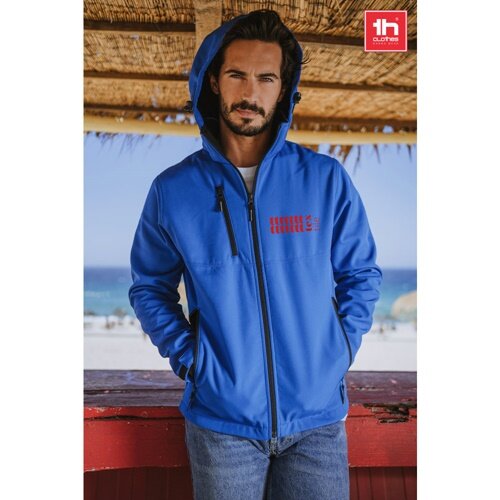 THC ZAGREB. Herren-Softshell-Jacke aus Polyester und Elastan