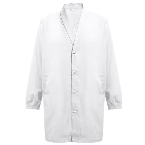 THC MINSK WH. Kittel aus Baumwolle und Polyester für Arbeitskleidung. Weiße Farbe
