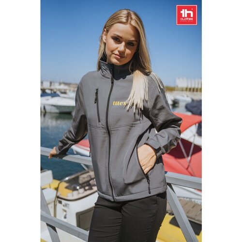 THC EANES. Softshell-Jacke (Unisex) aus Polyester und Elastan