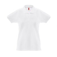 THC MONACO WOMEN WH. Kurzarm-Poloshirt für Damen aus kardierter Baumwolle