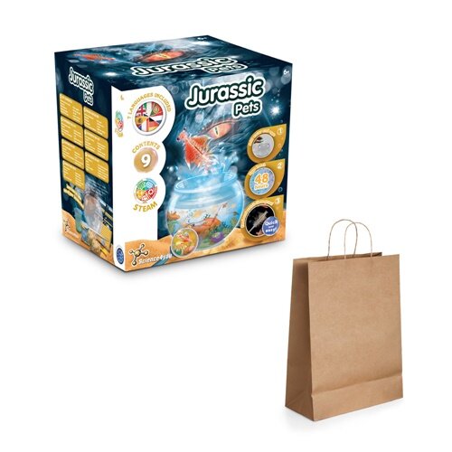 Jurassic Pets Kit II. Lernspiel lieferung inklusive einer kraftpapiertasche (115 g/m²), aus FSC™-zertifiziertem Material und anderen kontrollierten Materialien hergestellt