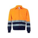 VL NEPTUNE LARGE. Zweifarbige Twill-Jacke (210g/m²) aus Polyester (80%) und Baumwolle (20%)