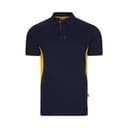 VL SUPAY. Zweifarbiges Piqué-Poloshirt (180 g/m²), kurzärmelig, aus Baumwolle (60%) und Polyester (40%)