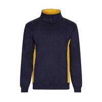 VL SVAROG. Zweifarbiges Frottee-Sweatshirt (260 g/m²), aus Polyester (65 %) und Baumwolle (35 %)