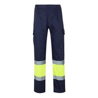 VL ATHENA. Zweifarbige Hose aus Twill (210 g/m²), gefüttert, mit mehreren Taschen, aus Baumwolle (20%) und Polyester (80%)